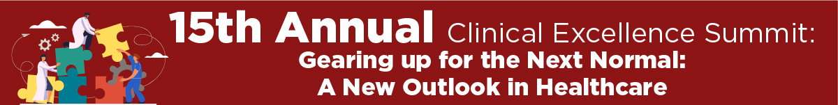 15th Annual Summit for Clinical Excellence Banner